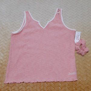 💰 3/$25.00 Girls Retro Surf Rib Tank by Justice Girls Size 16/18 NWT.